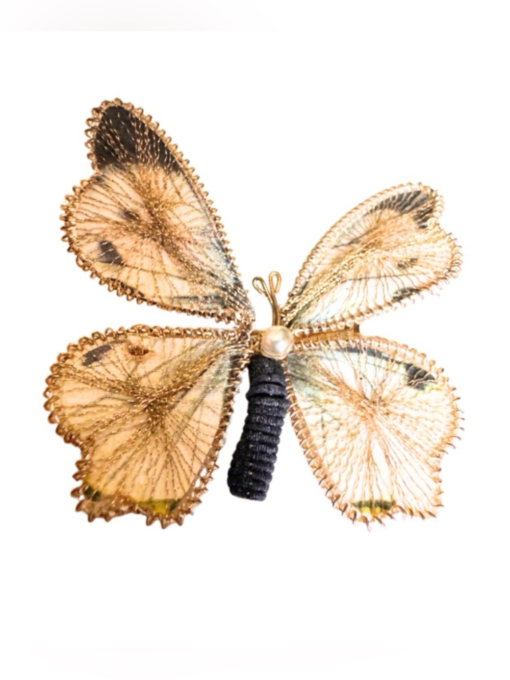 Butterfly Handmade String Brooch